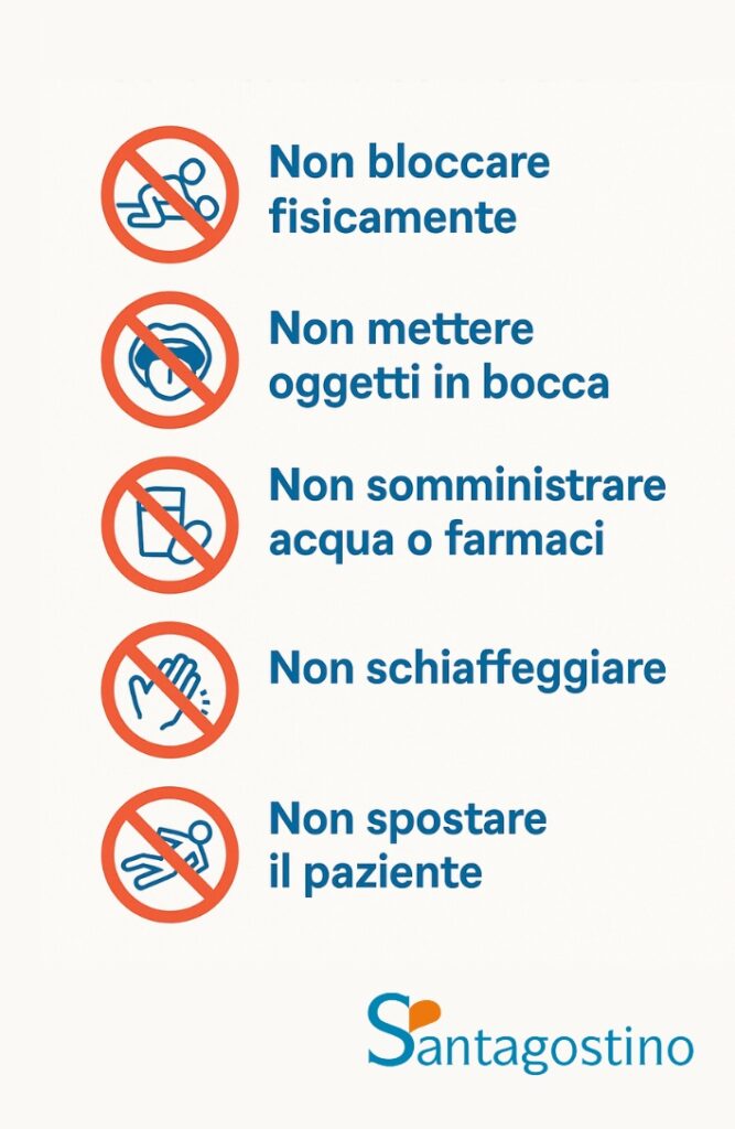 cosa non fare convulsioni santagostino imola